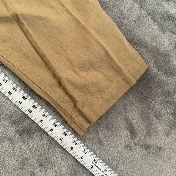 Banana Republic Khakis High Rise Pleated Wide Straight Leg Pants 2 Cargo Linen - Picture 8 of 9